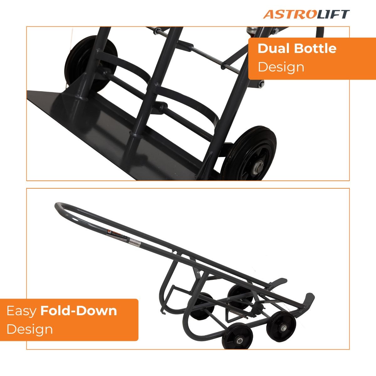 Buy Gas Bottle Trolley - Dual  in Materials Handling available at Astrolift NZ